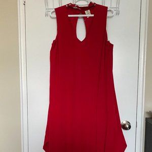 W Wrapper Red Party Dress NWOT